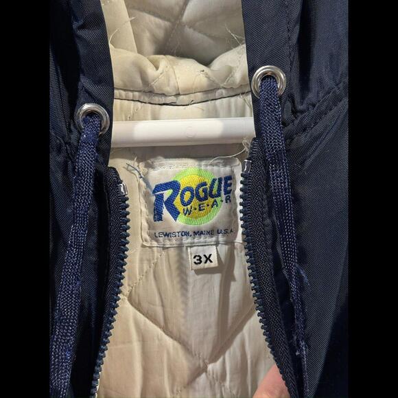 Mens Roguewear Maine Football Pullover Jacket, Size 3XL. Blue Sports - Picture 3 of 3